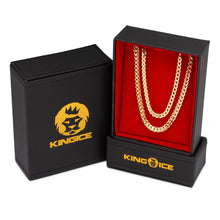 Load image into Gallery viewer, 4mm 14K Gold Stainless Steel Franco Choker Set