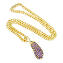 Load image into Gallery viewer, Eggplant Emoji Necklace