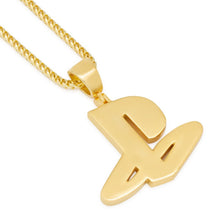 Load image into Gallery viewer, Inspired by PlayStation® - Solid 14K Gold Classic PS Logo Necklace