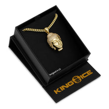 Load image into Gallery viewer, 14K Gold Polished Mini Buddha Necklace