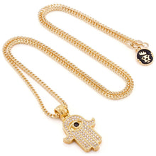 Load image into Gallery viewer, The 14K Gold Hamsa Necklace