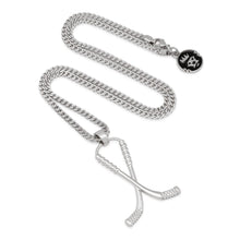 Load image into Gallery viewer, Hockey Sticks Necklace