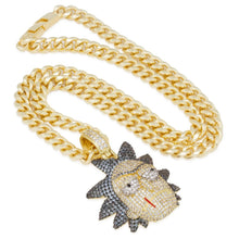 Load image into Gallery viewer, Rick and Morty x King Ice - Evil Rick Necklace