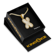 Load image into Gallery viewer, The Bubble Letter X Necklace
