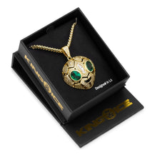 Load image into Gallery viewer, The Serpent Alien Emoji Necklace
