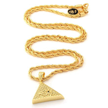 Load image into Gallery viewer, The 14K Gold All Seeing Eye Pyramid Necklace
