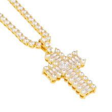 Load image into Gallery viewer, The Large Icy Cross Necklace
