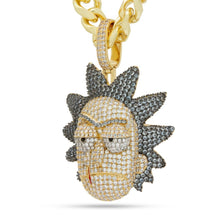 Load image into Gallery viewer, Rick and Morty x King Ice - XL Evil Rick Necklace
