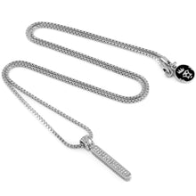 Load image into Gallery viewer, White Gold Letter "I" Necklace
